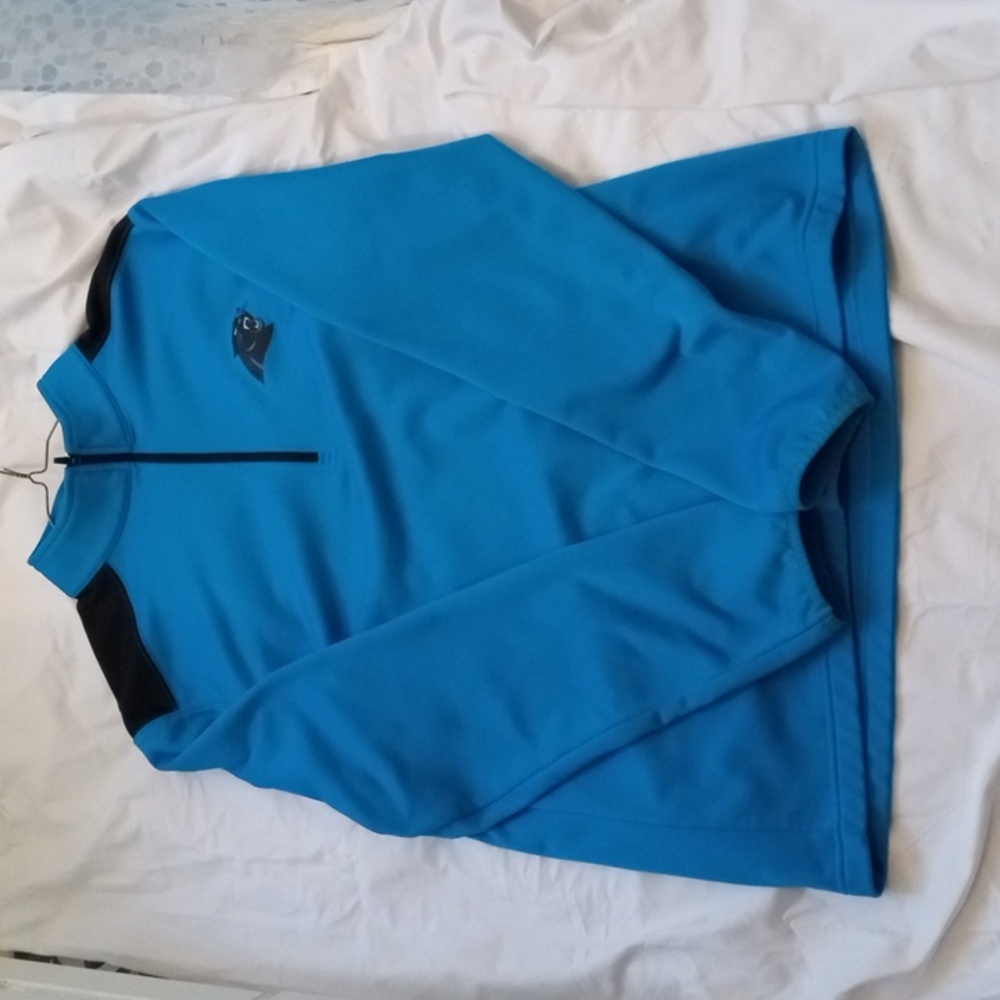 NFL Carolina Panthers Men's Large Quarter Zip Pullover